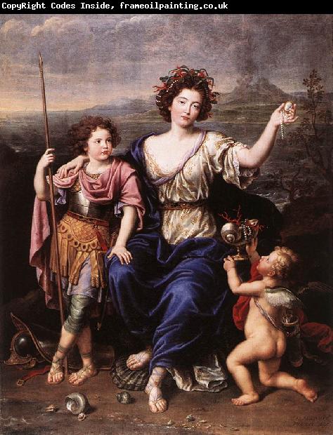 MIGNARD, Pierre The Marquise de Seignelay and Two of her Children
